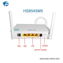 Используется мини-размер HS8545M5 GPON ONU ONT с 1GE+ 3FE+ 1TEL+ USB+ Wifi портами, с китайским мобильным логотипом, английская прошивка маршрутизатор