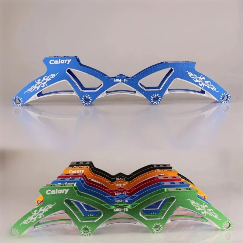 

Original CALARY Inline Skates Frame with T6 Aluminium Alloy CNC Skating Base 4 Pieces 110mm 100mm Racing Wheels Screw Gift