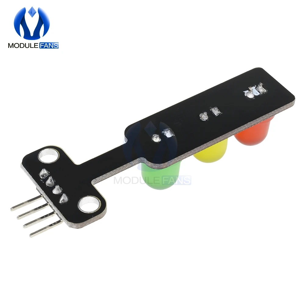 10PCS Mini 5mm LED DC 5V Traffic Light LED Display Module Board for Arduino Mini-Traffic Light for Traffic Light System Model