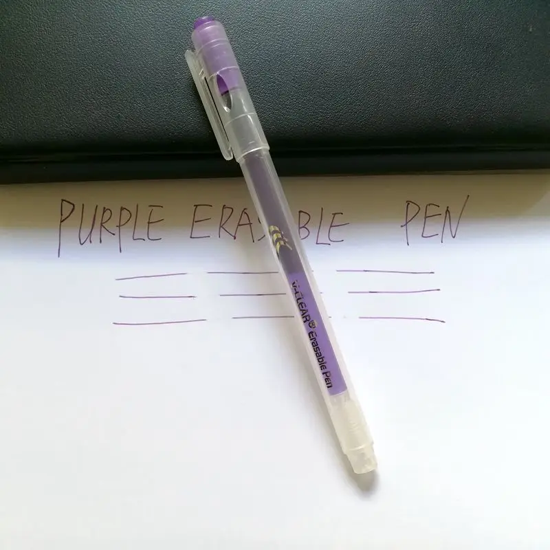 

VCLEAR 0.7mm Magic Pen Including Erasable Ink Refill Plastic Tube Friction Pen with Rubber Eraser Popular Student Erasable Pen