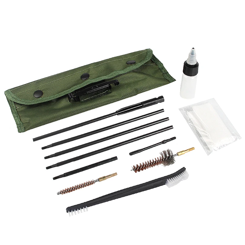 AR15 M16 M4 Gun Cleaning Kit Airsoft Pistol Cleanner for 5.56mm .223 22LR .22 Cal Tactical Rifle