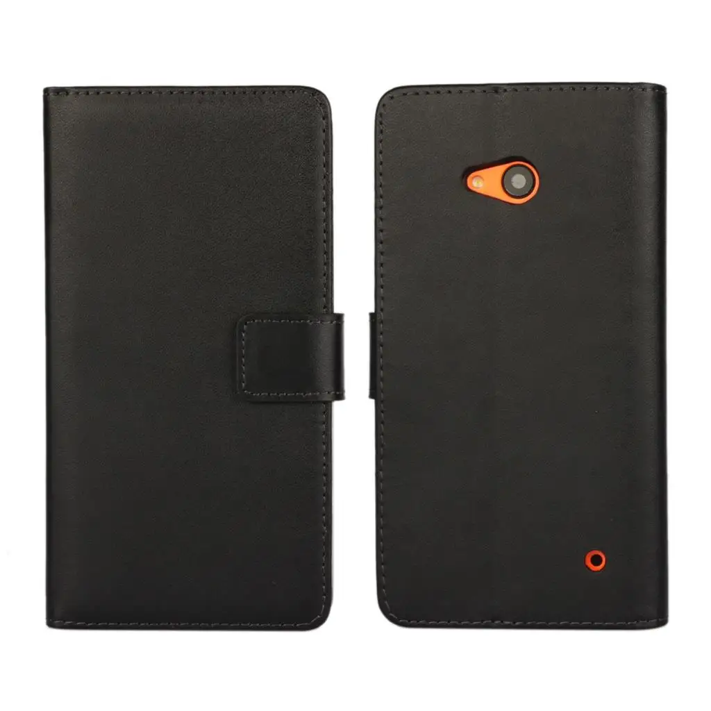 Для Fundas microsoft Lumia 640, чехол, Премиум чехол из искусственной кожи, бумажник, флип-чехол для Nokia Lumia 640, отделения для карт и держатель для денег, GG - Цвет: Черный