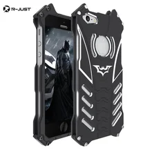 For iphone 5 5s SE 5C case,Armor Heavy Dust Metal Aluminum BATMAN protect Skeleton head phone shell case cover+BATMAN bracket