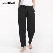 Плюс Размер Женская хлопковая домашняя одежда для сна плотная Пижама Lounge Брюки Женская Повседневная Свободная одежда для сна lastic Drawstring Брюки