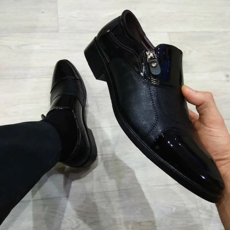 BIMUDUIYU; модные мужские туфли-оксфорды в деловом стиле; мягкая дышащая мужская официальная обувь; брендовые оксфорды из искусственной кожи с острым носком