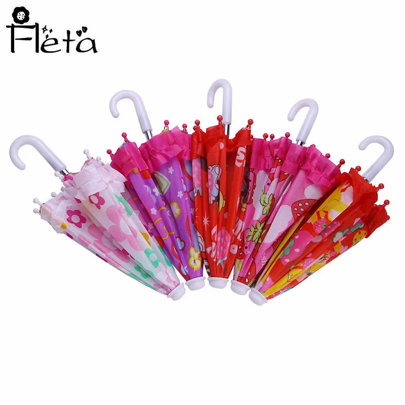 

Fleta Doll Doll Accessories Doll Umbrella American Female Doll Colorful Umbrella Give Children the Best Gift