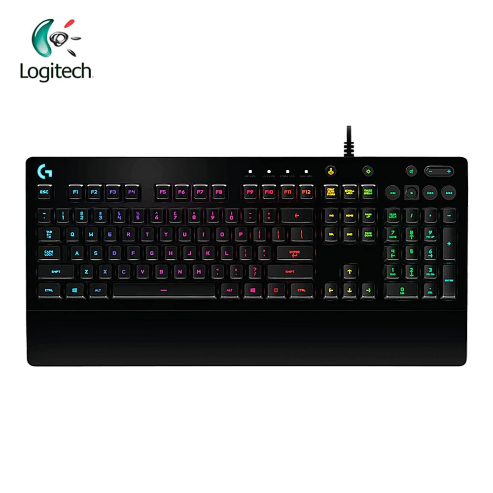 

Logitech G213 PRODIGY Wired Competitive Gaming Keyboard RGB Backlit Multimedia Keyboard Gaming For Laptop/PC/Computer Gamer