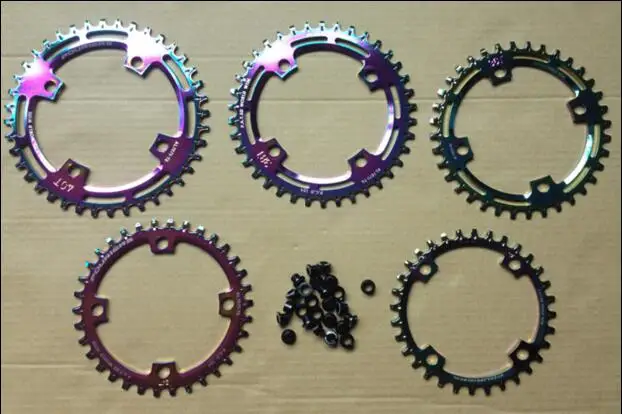 

1pcs Black Fouriers Bicycle Single Chain Ring P.C.D 104mm 30T-40T 4mm Bike Chainrings Narrow-wide Teeth