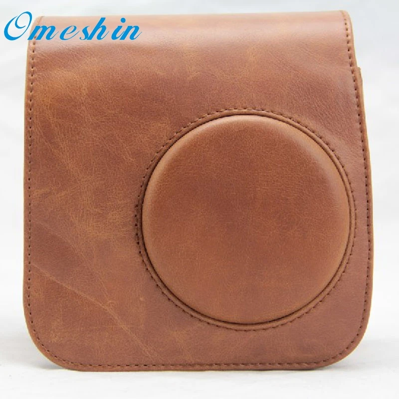 

Beautiful Gift New PU Leather Brown Camera Case Bag Holder For FUJIFILM Instax Mini7s Mini7 Wholesale price Feb18