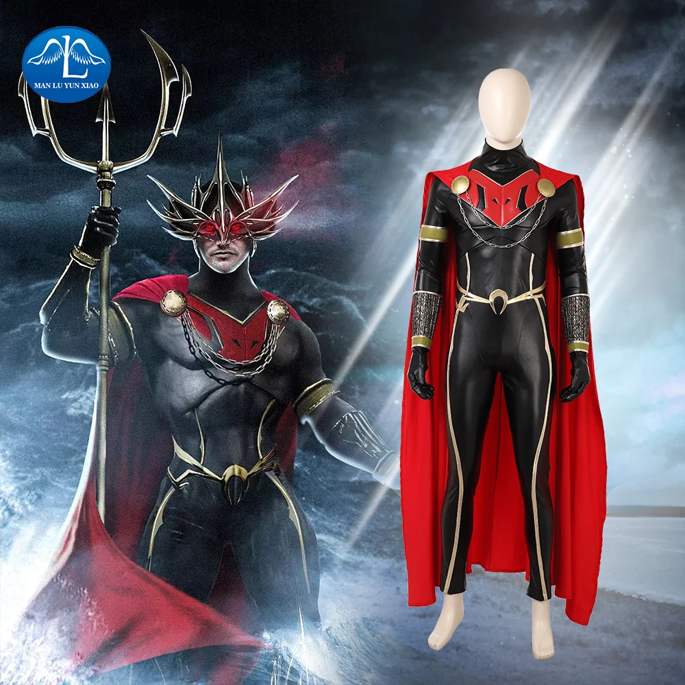 

MANLUYUNXIAO Aquaman Cosplay Costume Men Orm Costume Halloween Ocean Master Cosplay Costume For Men Customize
