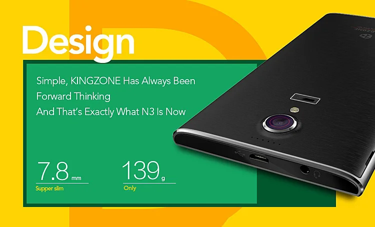 KINGZONE N3 MTK6582+6290 1.3GHz Quad Core 5.0 Inch Gorilla Glass 3 HD Screen Android 4.4 4G LTE Smartphone