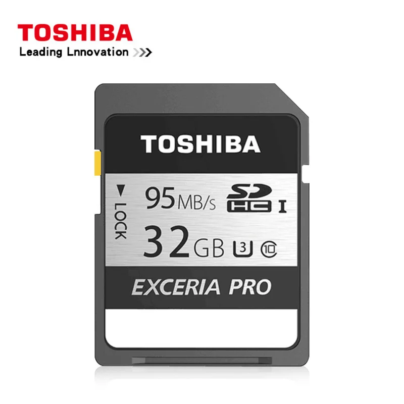 Оригинал Toshiba exceria pro SD карта N401 флэш памяти UHS I U3 32 Гб 64 128 класс 10 4K UltraHD SDHC SDXC|Карты