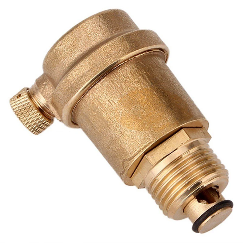 Brass Automatic Air Vent 1/2inch Air Pressure Vent Valve 1.0 MPa for Solar Water Heater Pressure Relief Valve Parts