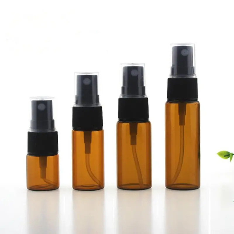 Download 5ml 10ml 15ml 20ml Amber Glass Atomizer Bottle Vial For ... Yellowimages Mockups