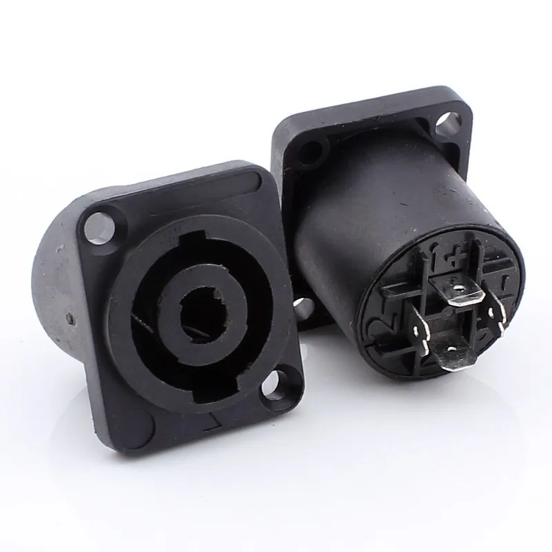 

4pin XLR Speakon Connector 4Pin Female socket Compatible Audio Cable Connector 10pcs/lot