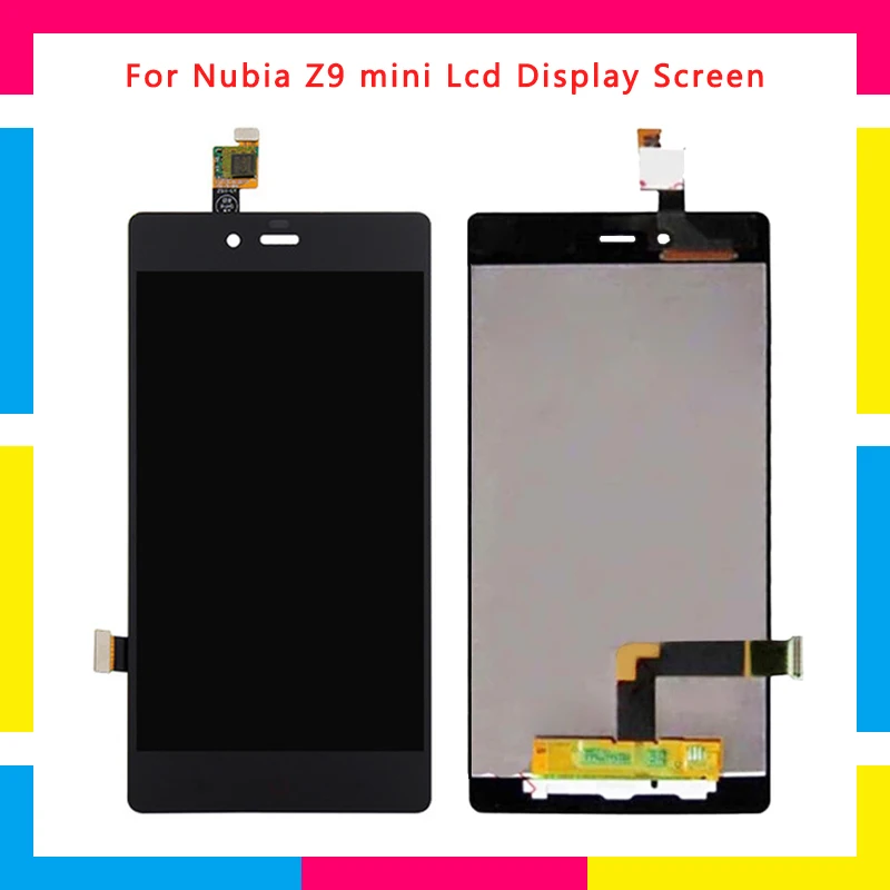 

5pcs/lot LCD Display Screen With Touch Screen Digitizer Assembly For ZTE Nubia Z9 mini Full Replacement