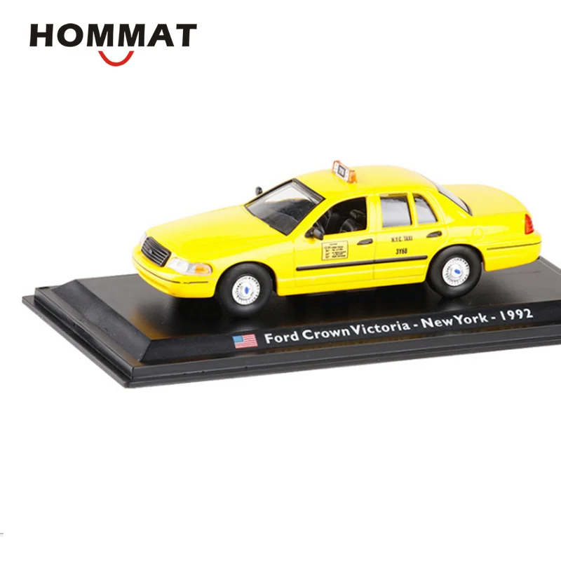 Модель такси HOMMAT 1:43 модель автомобиля из сплава металлического рождественский