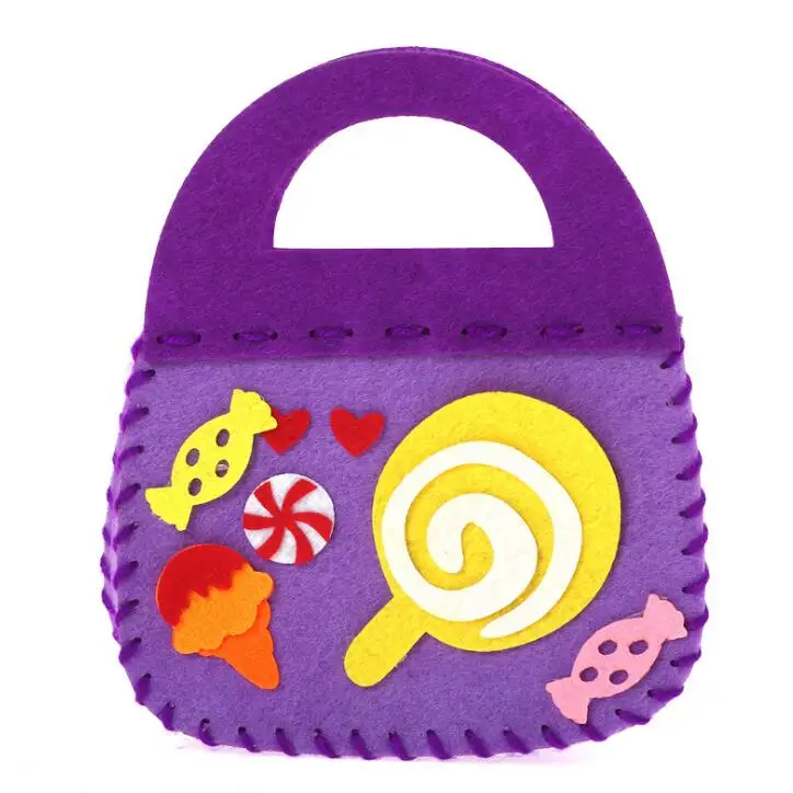 Не /DIY сумка из нетканого материала ручная сумка креативные художественные материалы в детском саду детские игрушки ручной работы для девочек BS63 - Цвет: BS63A05