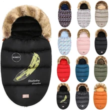Buy Baby Stroller Sleeping Bag Winter Warm Sleepsack Windproof For Infant Wheelchair Envelopes For Baby Footmuff Newborn Sleepsacks Free Shipping