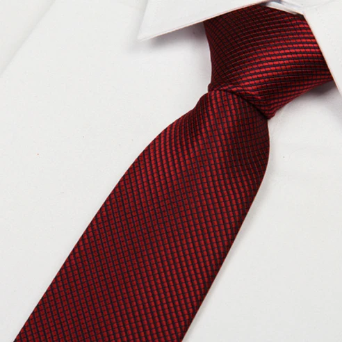 SHENNAIWEI značka 2016 pánské červené víno kravata pro muže Kostkované geometrické 8cm ležérní šaty lote atacado