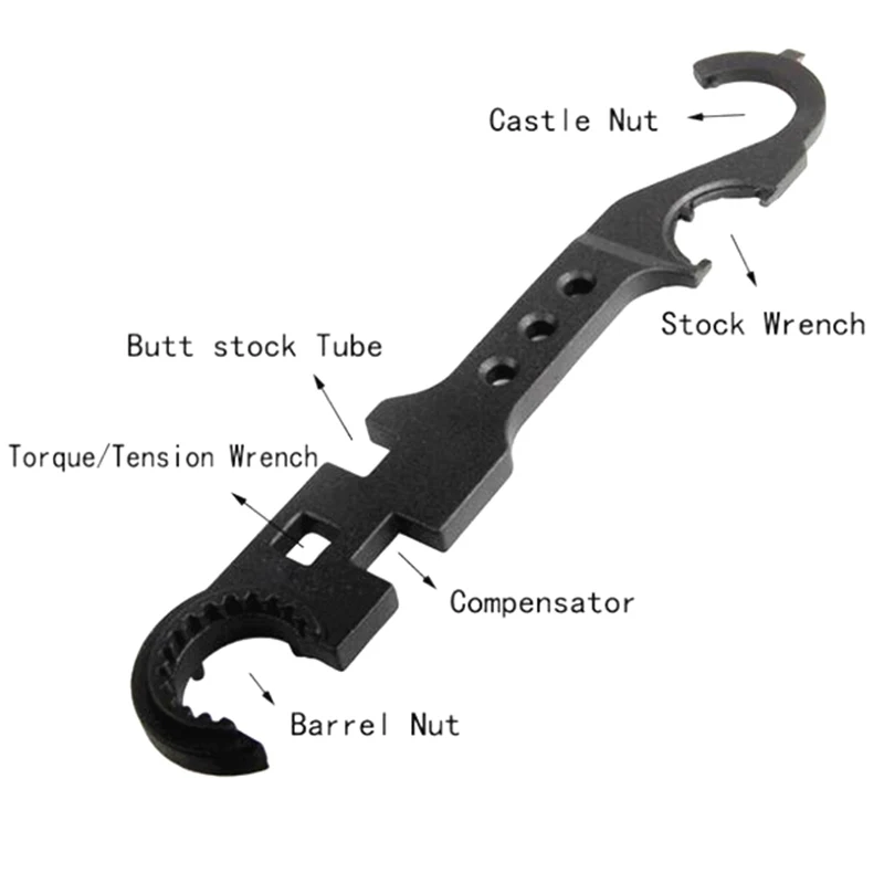 AR15 инструмент M16 M4 серия комбинированный ключ для винтовки комбо Мульти инструмент для приготовления пищи на воздухе Охота