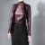 2017 Spring Fashion Women Metallic PU Shirt Long Sleeve Slim Elastic Tops Leather Tees Velvet Tunic Solid Fleece Female Brand