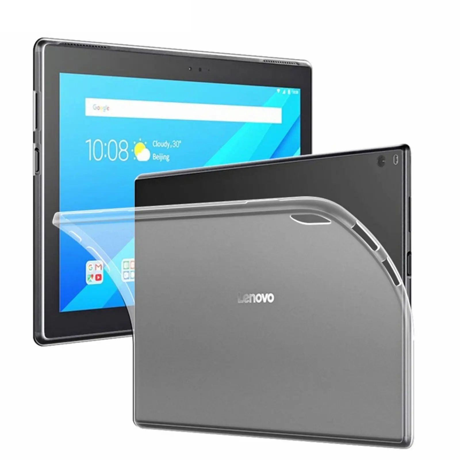 Чехол для Lenovo Tab 4 10 Plus TB-X704 кристально чистый чехол мягкий ТПУ гелевый Прозрачный