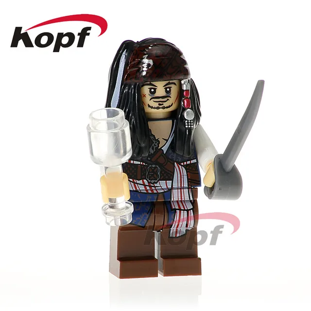 Special Offers Single Sale Building Blocks Pirates of the Caribbean Carina Ghost Zombie Captain Officer Bricks Figure Children Gift Toys XH 611