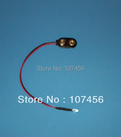 Светодиодный светильник Предварительно проводной 9 в пост. Тока 100 шт.|led volt|light wire9