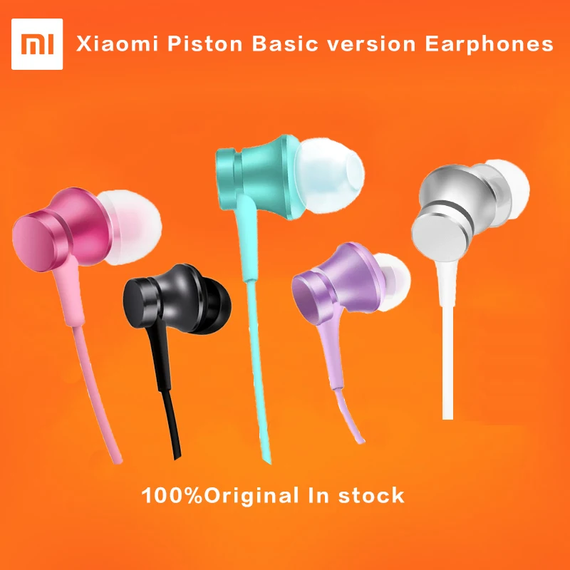 

HOT Original Xiaomi Piston 3 Earphones Youth Colorful Edition 3.5mm 3rd Bass Earphone Basic Version Headset with Remote & Mic