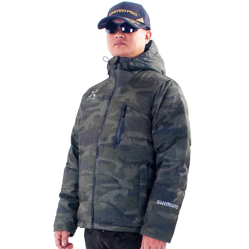 

2018 NEW SHIMANO Fishing clothes down jacke Autumn And Winter coat Hooded Mountaineering outdoors man SHIMANOS Free shipping