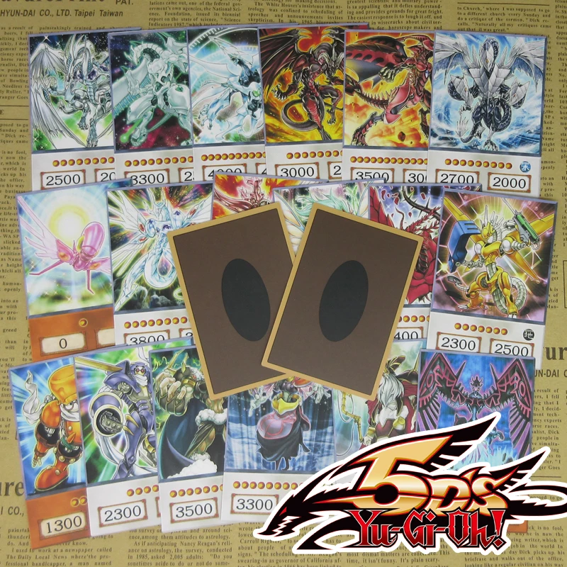 20 шт. Yugioh 5D's Аниме Стиль Orica карты Звездная Пыль Дракон Trishula Odin 5ds Yusei 4 Дети Классический синхронизатор Монстр дропшиппинг