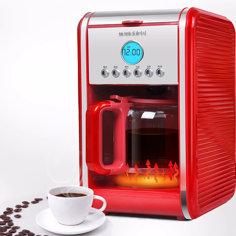 Household Drip Coffee Maker Americano Automatic Machine 12-hour Appointment 2H Insulation Fully-automatic | Бытовая техника