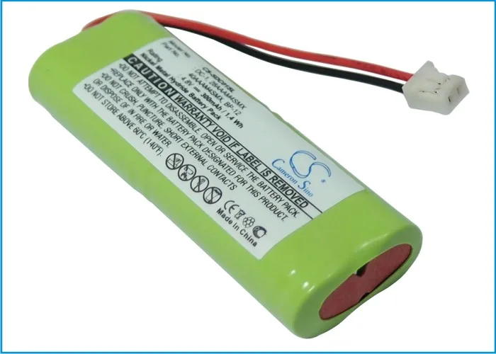 DC-1 аккумулятора Cameron Sino 300mAh для приемника Dogtra 1100NC, 1200NC, 1202NC, 1400NCP, 1500NCP, 1600NCP, 1700NCP, 1800NC, 1802NC, 1803NC