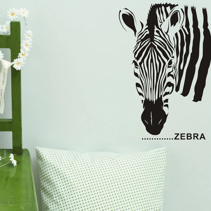 Free Shipping Animal sticker Zebra Wall Stickers Home Decoration Diy