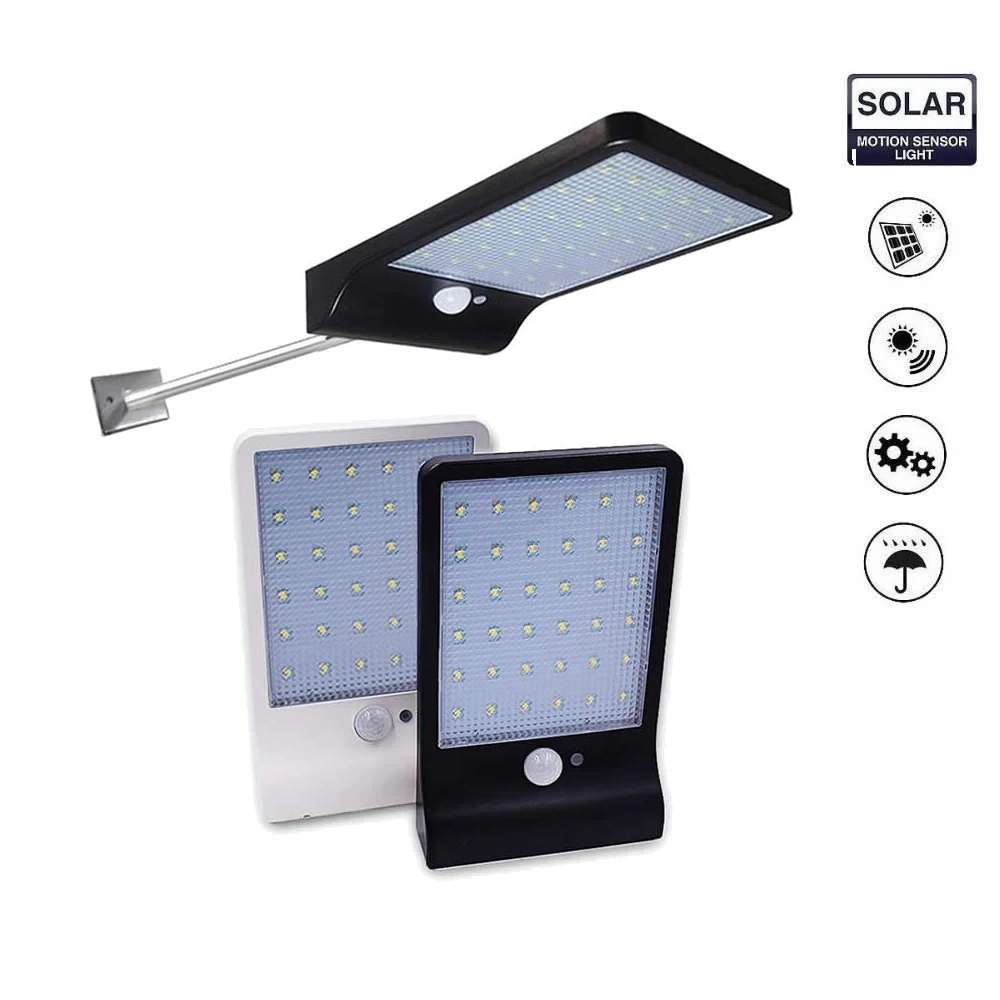 

Aluminum pole 48/36 LED 3 Modes Motion Sensor Solar light solar Lamp Floodlight Garden Spotlight Outdoor yard street Wall lights