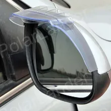 Пара универсальных гибких пластиковых автомобильных зеркал заднего вида водонепроницаемый дождевик непромокаемые Лезвия Автомобильное зеркало заднего вида брови дождевик