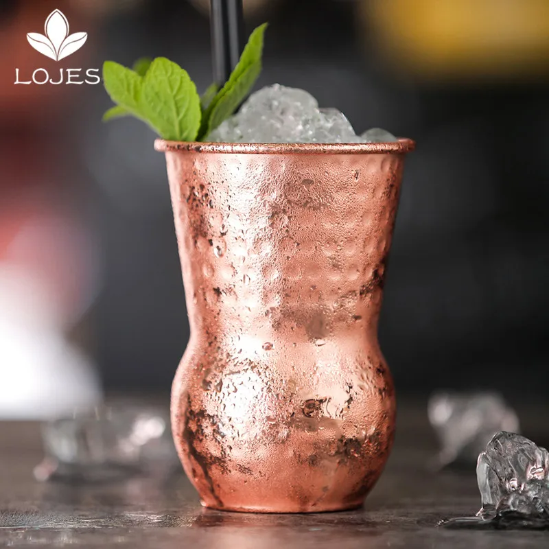 

1 Piece 400ml Moscow Mule Mugs Hammered Copper Plated Beer Cup Coffee Cup Mug Water Glass Drinkware Beverage Cup Mug