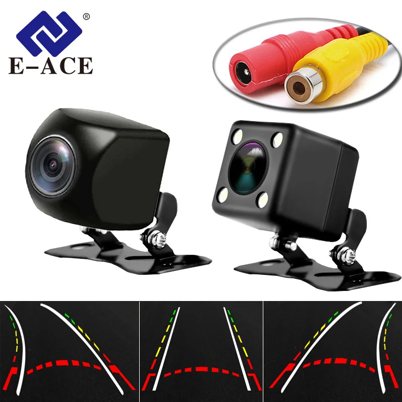 

E-ACE Intelligent Dynamic Trajectory Tracks Night Vision Rear View Camera HD CCD Universal Auto Reverse Backup Camera
