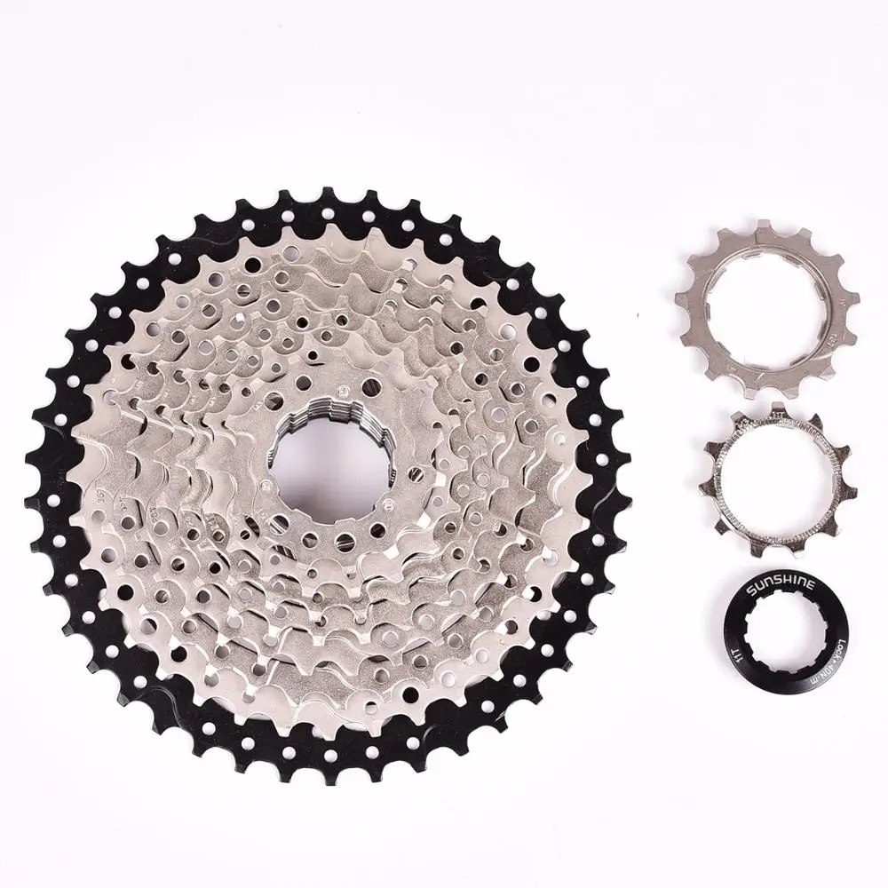 SUNSHINE Flywheel 11-42T 10 Speed 10s Wide Ratio MTB Mountain Bike Bicycle Cassette Sprockets for parts m590 m6000 m610 m780