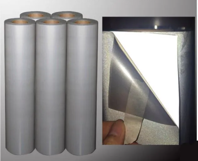 

FREE SHIPPING 30cmx100cm Reflective Light Heat Transfer Vinyl by Heat Press Machine Cutting Plotter T-shirt Print Rion ON