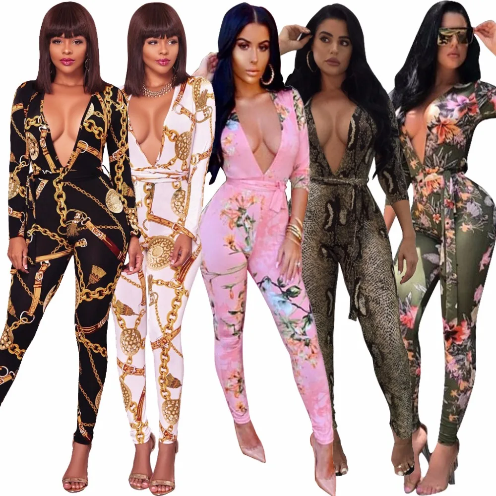 Autumn Print Long-sleeved Jumpsuit Nightclub Thick Cotton Skinny Wowen Streetwear Sexy New Mid Waist Rompers Womens Jumpsuit Hot Autumn Print Long-sleeved Jumpsuit Nightclub Thick Cotton Skinny Wowen Streetwear Sexy New Mid Waist Rompers Womens Jumpsuit Hot