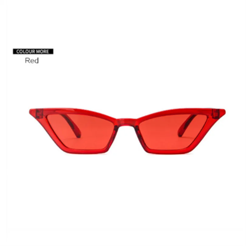 Милые сексуальные маленькие солнцезащитные очки кошачий глаз для женщин винтажные женские Солнцезащитные очки женские ретро очки «кошачий глаз» UV400 - Цвет линз: Red