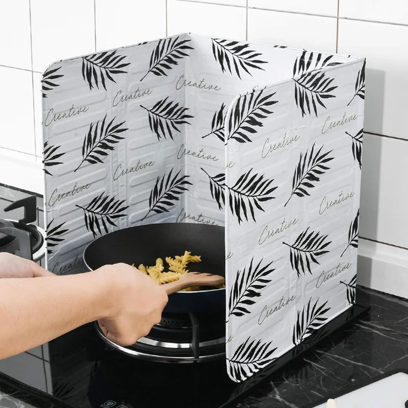 

Aluminum Block Oil Foil Oil Barrier Stove Cooking Anti - Splashing Oil Baffle Heat Insulation Kitchen Utensils Supplies