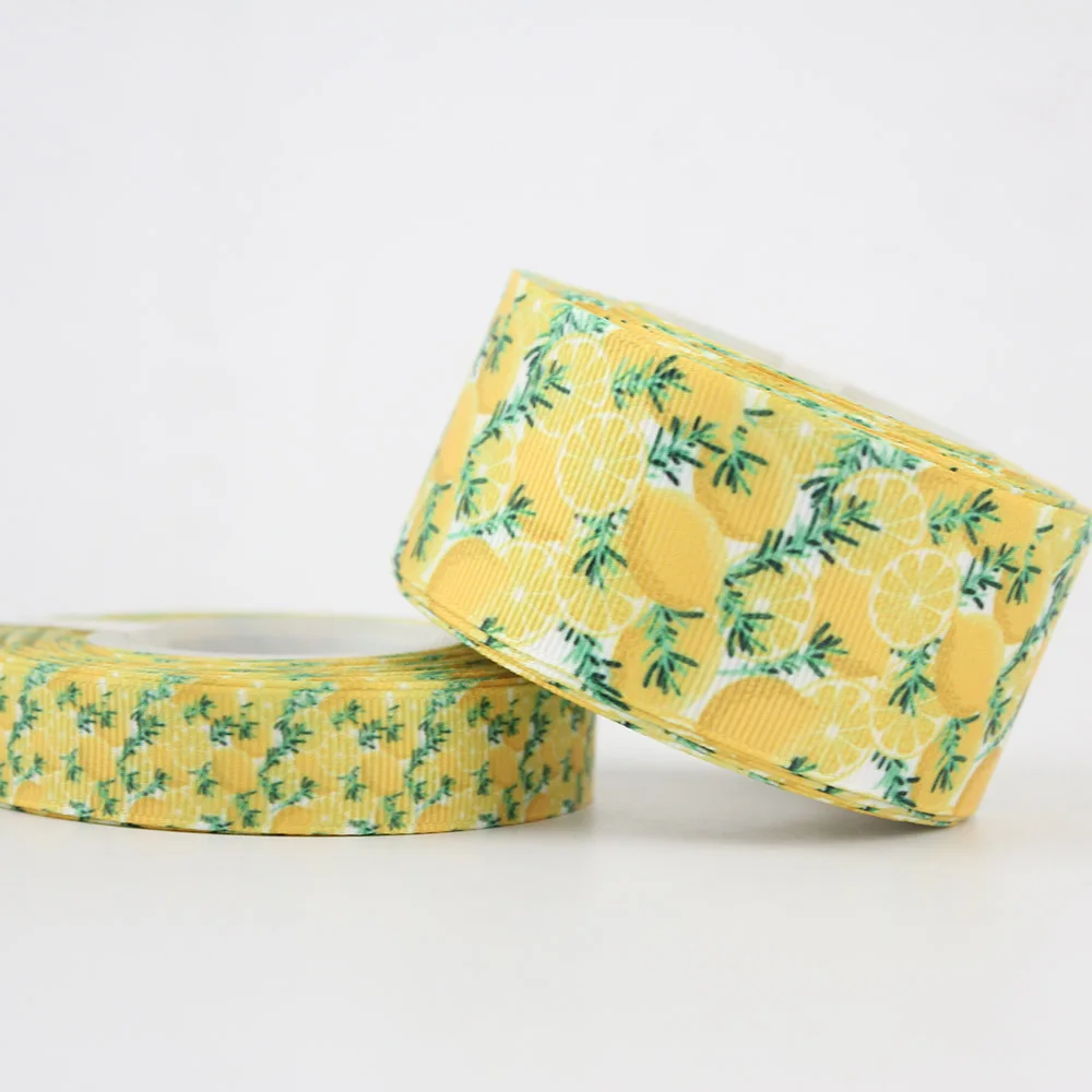 lemon grosgrain ribbon (3)