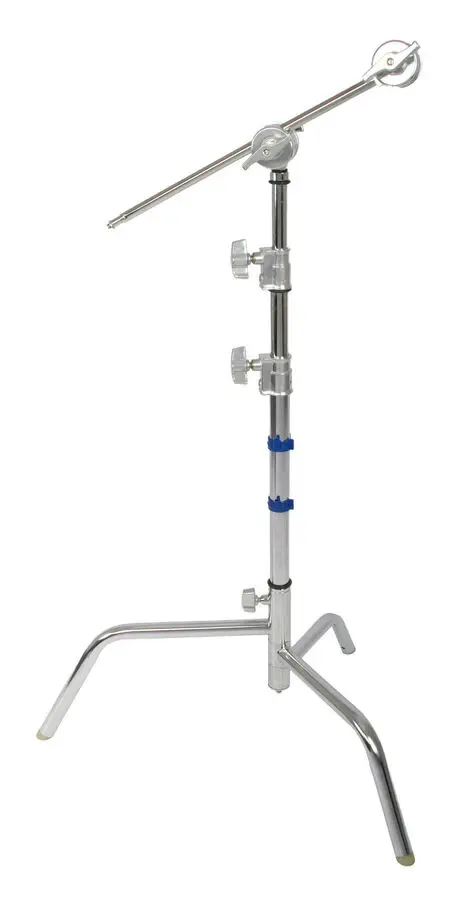 

Heavy Duty 5ft C-Stand Spring Loaded Turtle Base 20" Grip Arm/Head Adjustable