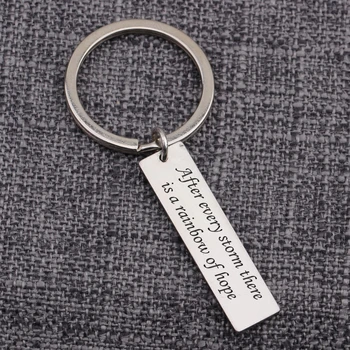 

Bag Charms After Every Storms There Is A Rainbow Of Hope Gift Accessories Keychain Inspirational Present For Friends Keyring