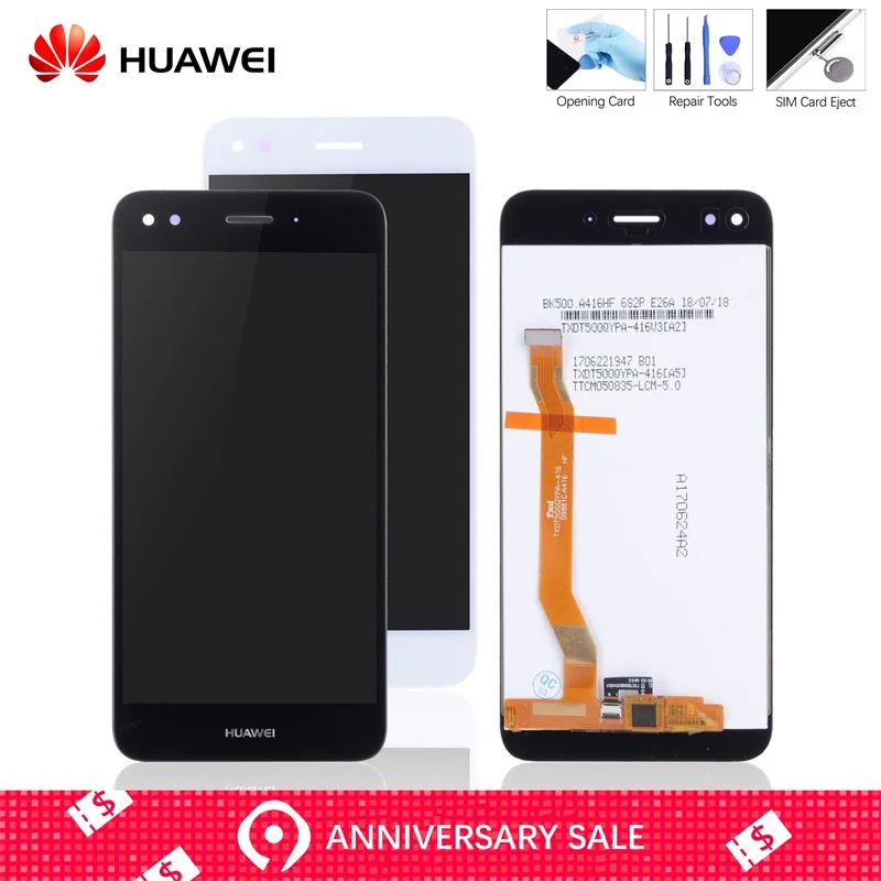 

Origina Display For Huawei P9 Lite Mini Display Touch Screen with Frame Replacement For Huawei P9 Lite LCD Display Y6 Pro 2017