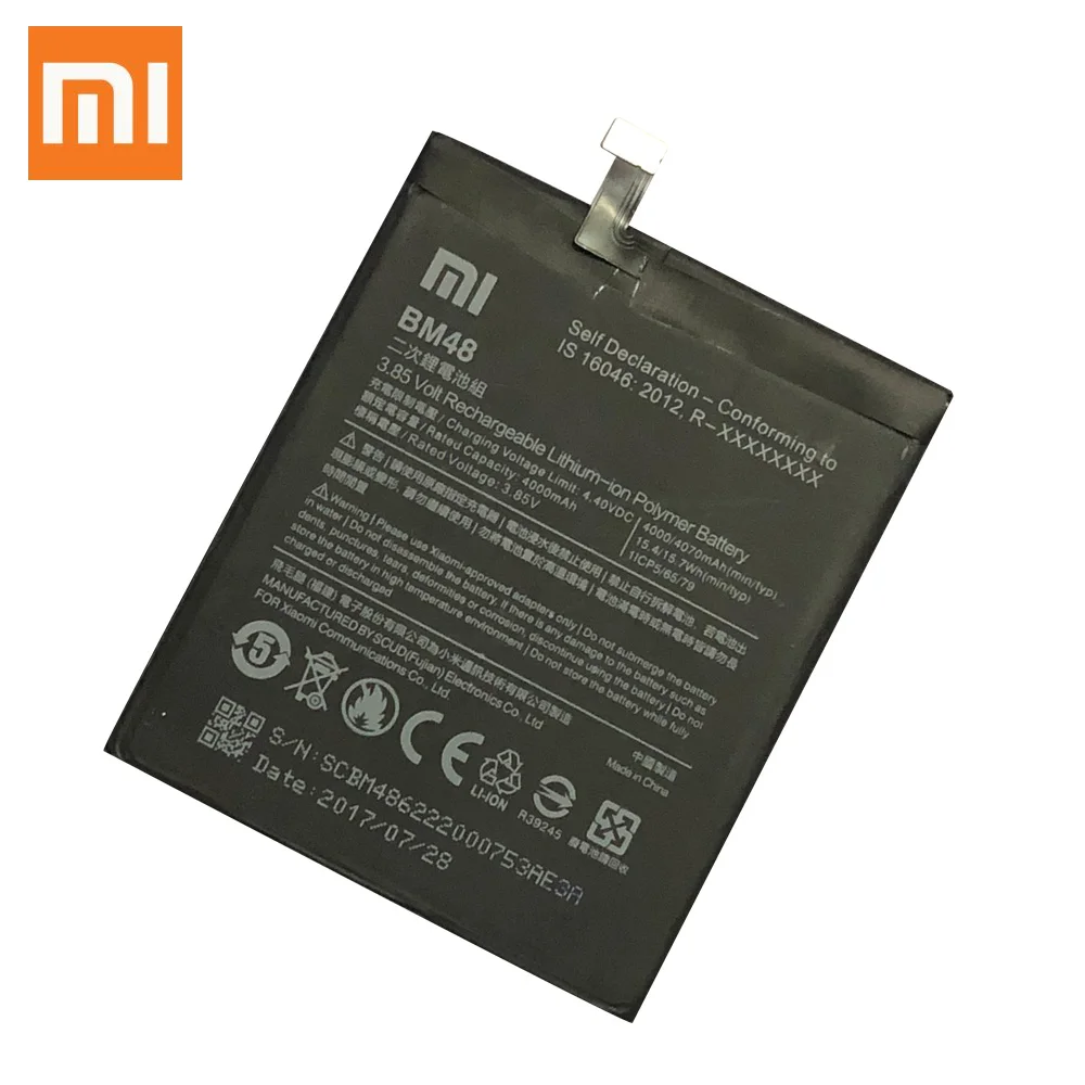 

Original 4070mAh Xiao Mi Note2 BM48 Mobile Phone Replacement Battery Bateria Batterij For Xiaomi Mi Note 2 BM48 Batteries