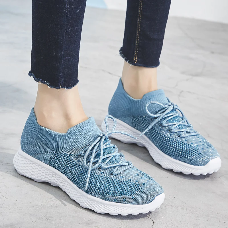 

YRRFUOT Sneakers For Women Air Mesh Rubber Outdoor Shoes Woman Loafers New Zapatos Mujer Sneakers For Women Comfortable Light